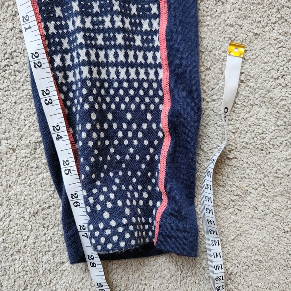 Wool Blend Baselayer Long underwear Kari Traa Navy Pants Leggings Size XL - Picture 10 of 11